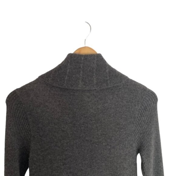 The Territory Ahead Grey Cashmere Turtleneck Sweater XSmall - Picture 5 of 5